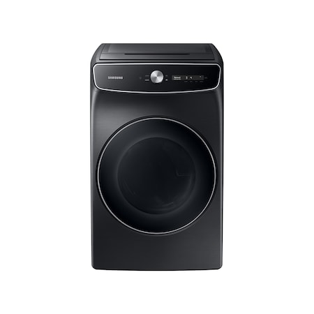 Samsung Smart Dial FlexDry Gas Dryer with Super Speed Dry and AI Technology, 7.5 cu. ft., in Brushed Black DVG60A9900V